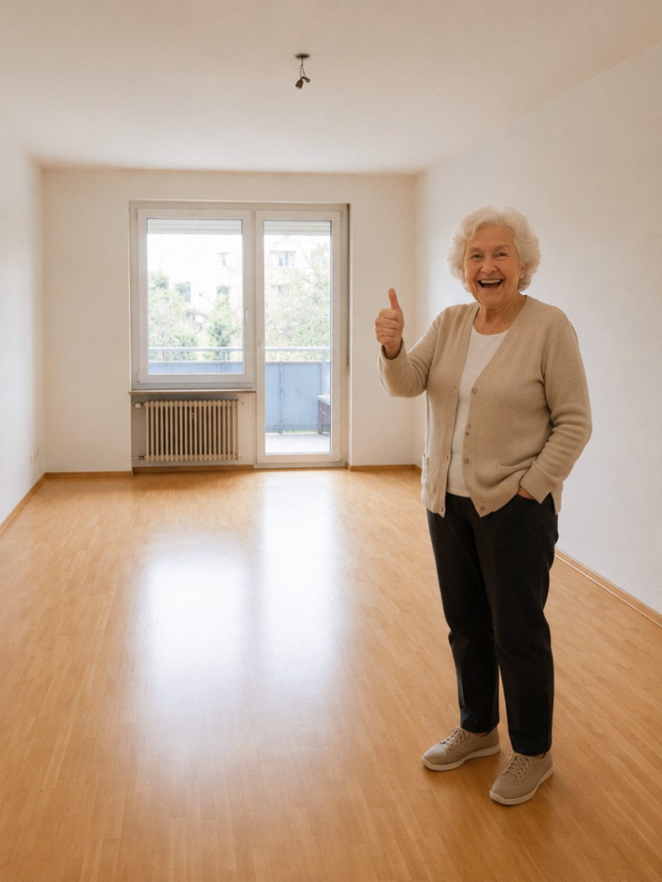 Seniorenumzug nachher – besenrein übergebene Wohnung